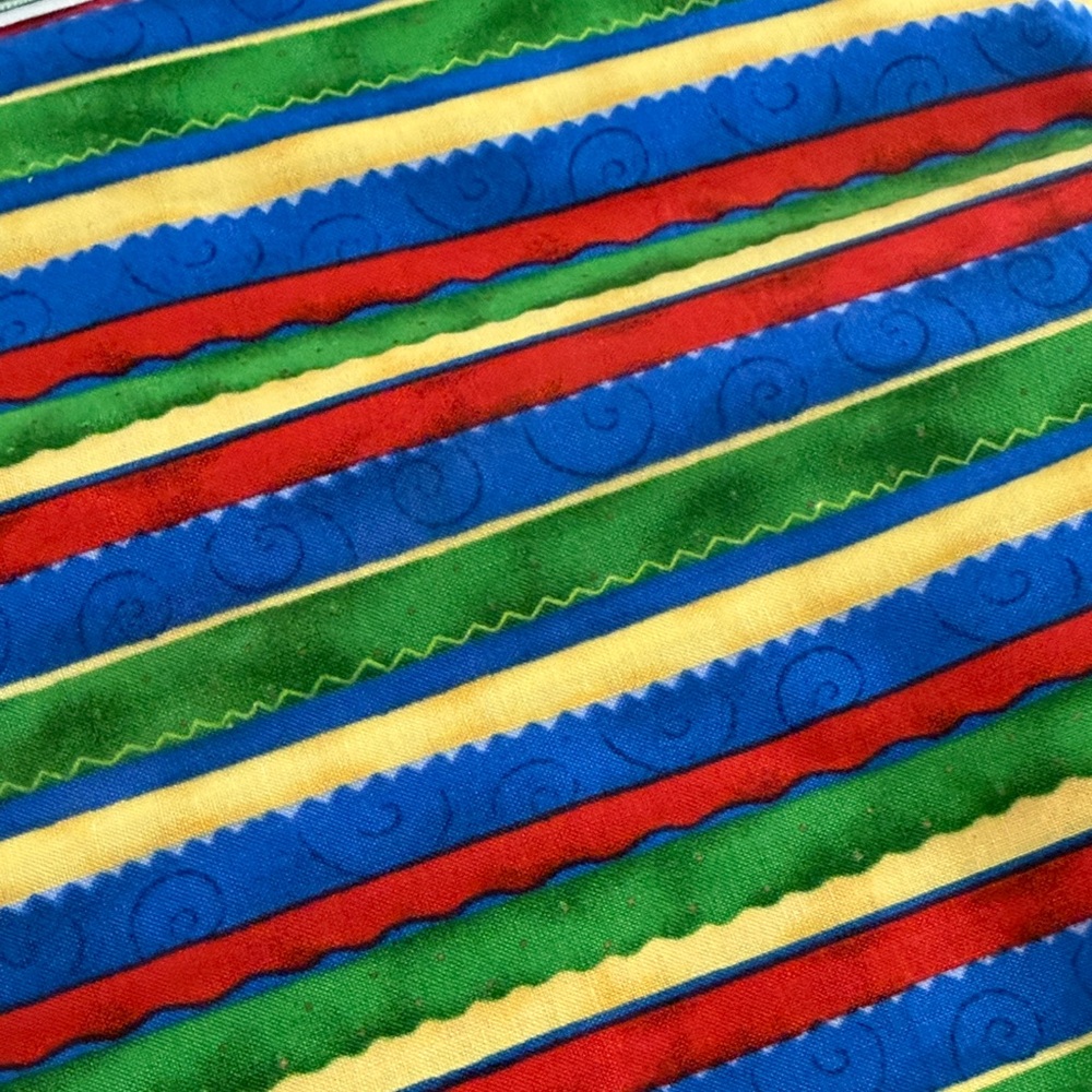 Vibrant Striped  Fabric New by P&B.
